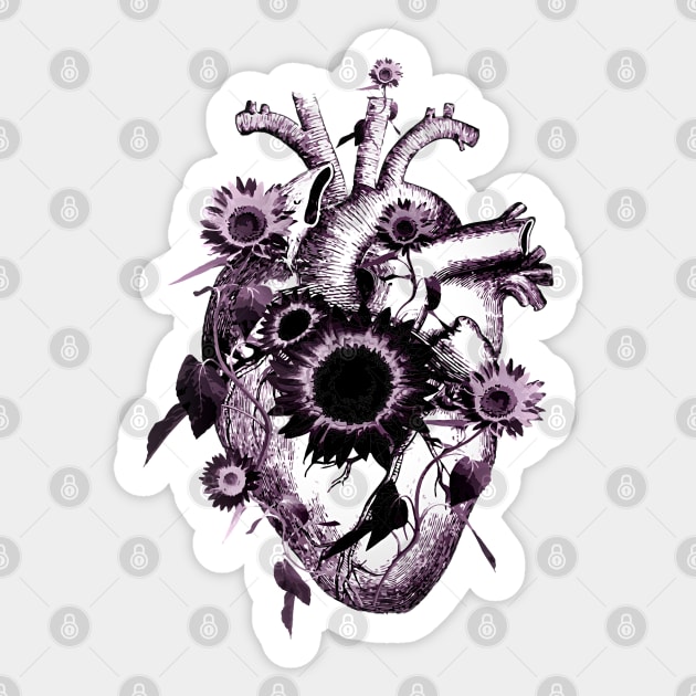 Floral heart 8 Sticker by Collagedream